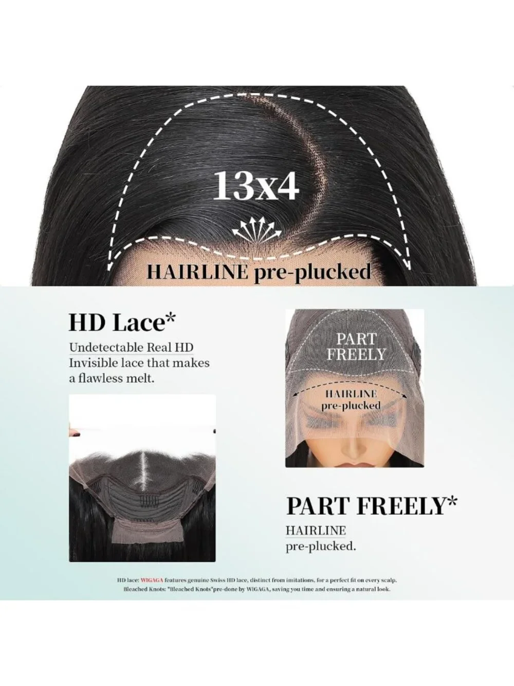 26-Inch Synthetic Lace Front Wig - HD Lace, Layered, Pre-Plucked, Glueless